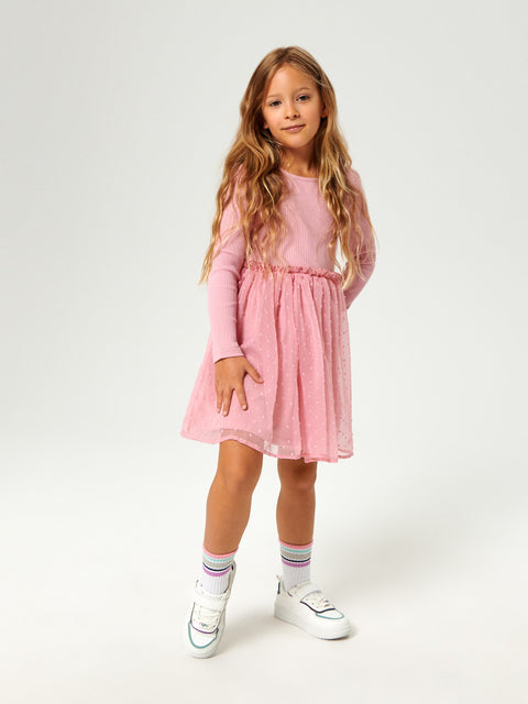 Sinsay Girl's Pink Dress With Tulle | Sinsay In Lebanon