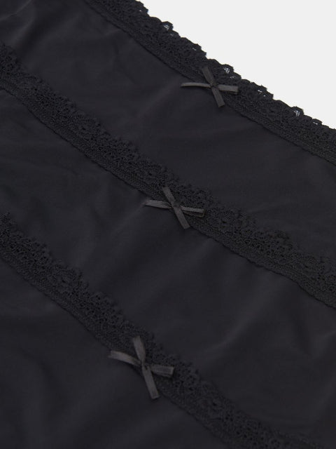 Sinsay Women's Black Pack Of 3 Hipster knickers Panties | Sinsay In Lebanon