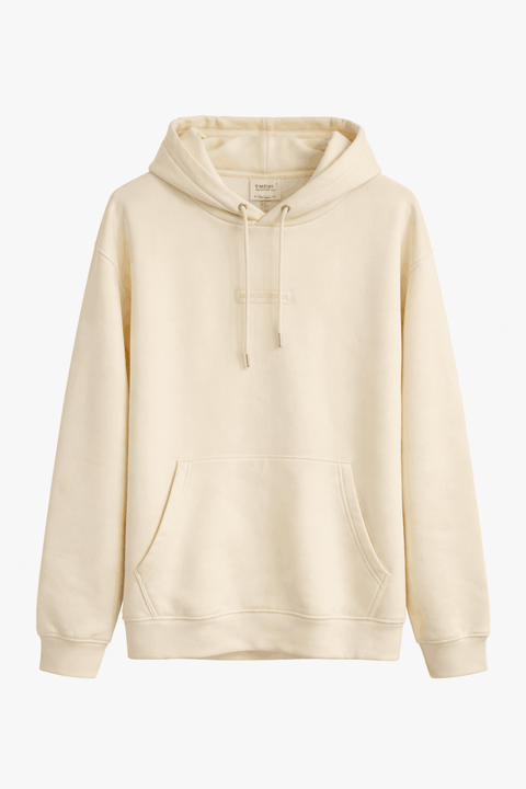 Celio Men's Off White Unbreakable Print Oversized Hoodie | Celio in Lebanon