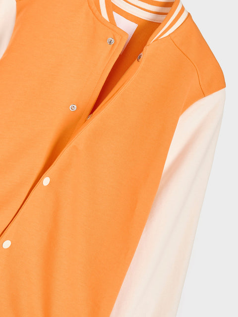Sinsay Boy's Orange Ribbed Edges Jacket | Sinsay In Lebanon