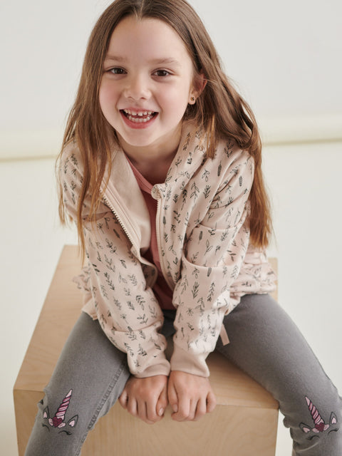 Sinsay Baby Girl's Beige Hooded Jacket With Print | Sinsay In Lebanon