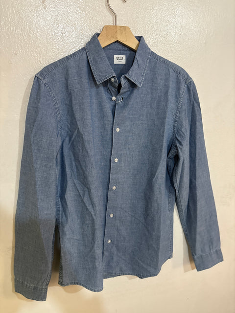 Celio Men's Blue Denim Shirt | Celio in Lebanon