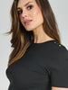 Sinsay Women's Black Short-Sleeve T-Shirt | Sinsay In Lebanon