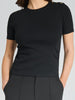 Sinsay Women's Black Short-Sleeve T-Shirt | Sinsay In Lebanon