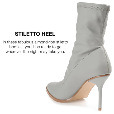 Journee Collection Women's Grey Gizzel Stiletto Boots | Journee Collection In Lebanon