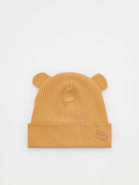 Reserved Baby Boy's Yellow Ribbed Beanie Hat | Reserved In Lebanon