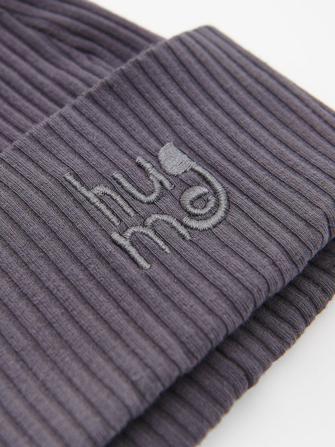Reserved Baby Boy's Dark Grey Embroidered Beanie Hat | Reserved In Lebanon