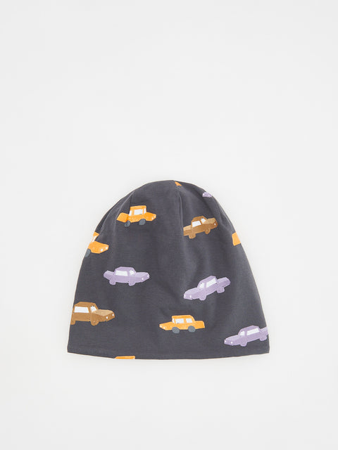 Reserved Baby Boy's Dark Gray Car Printed Cap Hat | Reserved In Lebanon