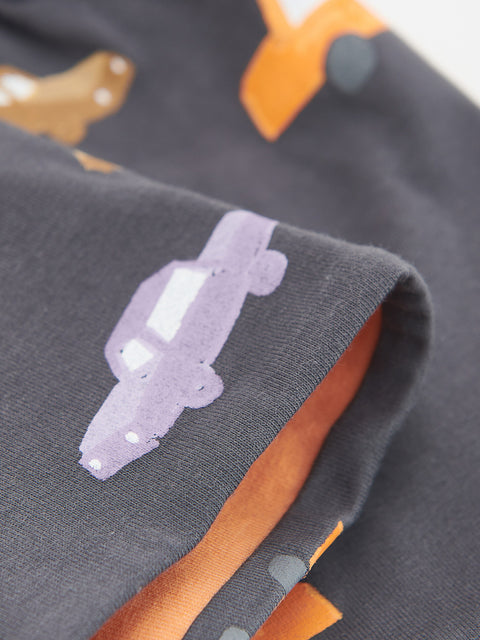 Reserved Baby Boy's Dark Gray Car Printed Cap Hat | Reserved In Lebanon