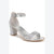 Naturalizer Women's Silver Vera Glitz Ankle Strap Heeled Sandal