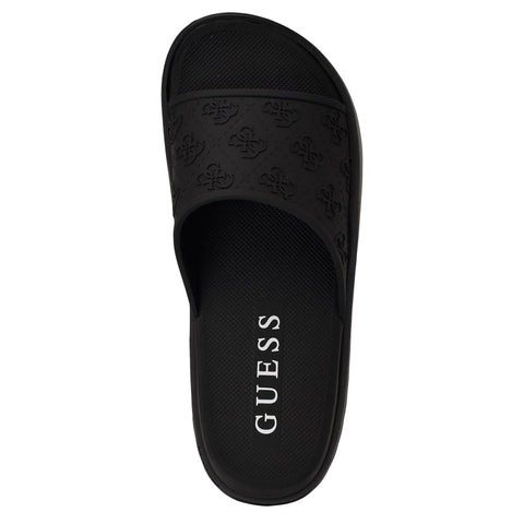 Guess Men's Black Magaria Slide Slipper |Guess In Lebanon