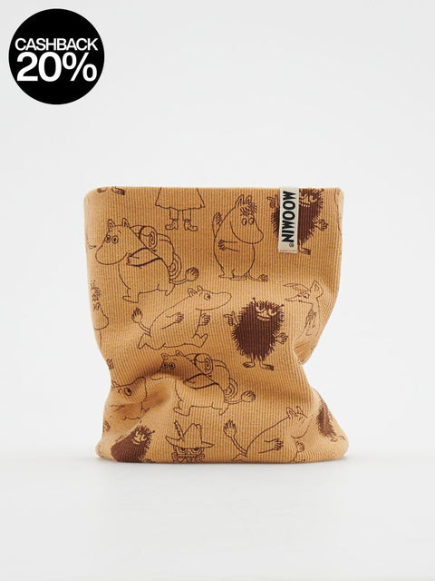 Reserved Boy's Light Brown Moomin Rib Knit Snood |Reserved In Lebanon