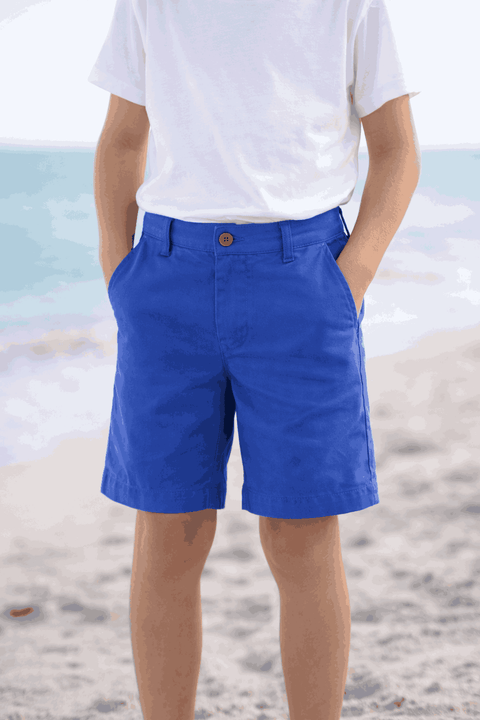 Polo Ralph Lauren Boy's Blue logo-embroidered Short | Polo Ralph Lauren  in Lebanon