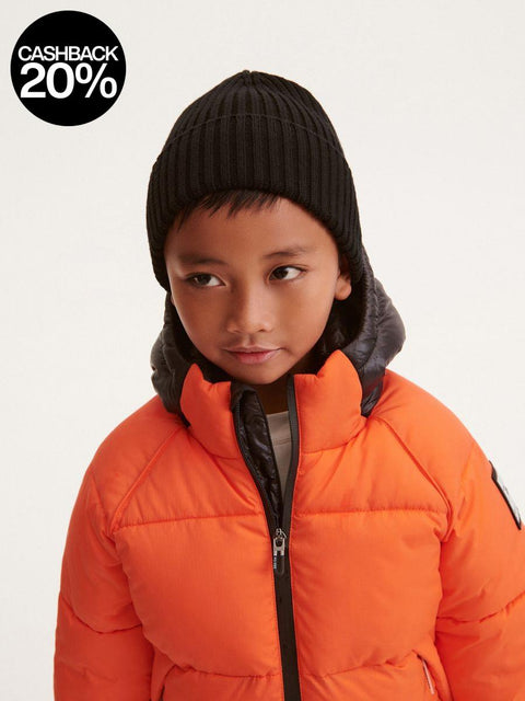 Reserved Boy's Black Ribbed Knitted Hat | Reserved In Lebanon
