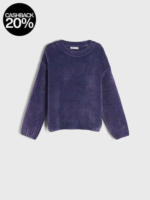 Sinsay Girl's Dark Purple Long Sleeve Sweater |Sinsay In Lebanon