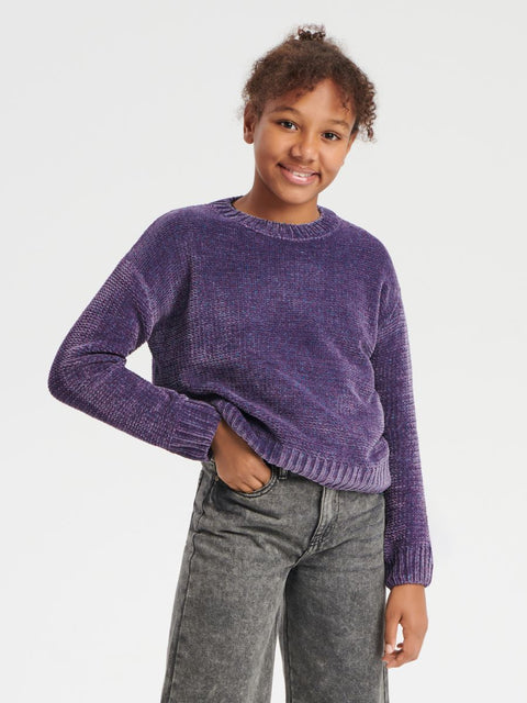 Sinsay Girl's Dark Purple Long Sleeve Sweater |Sinsay In Lebanon