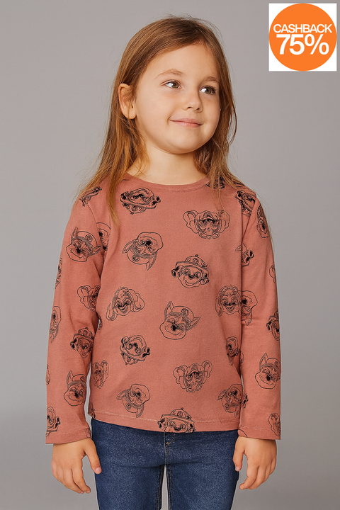 Sinsay Girl's Brown Sweatshirt ANFK406