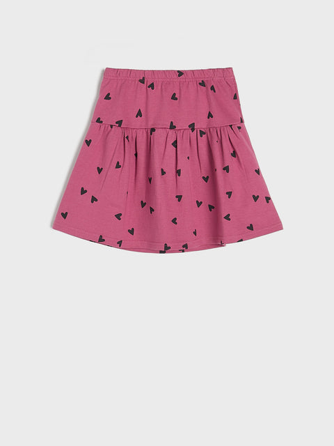 Sinsay Girl's Mauve Skirt With A Print | Sinsay In Lebanon