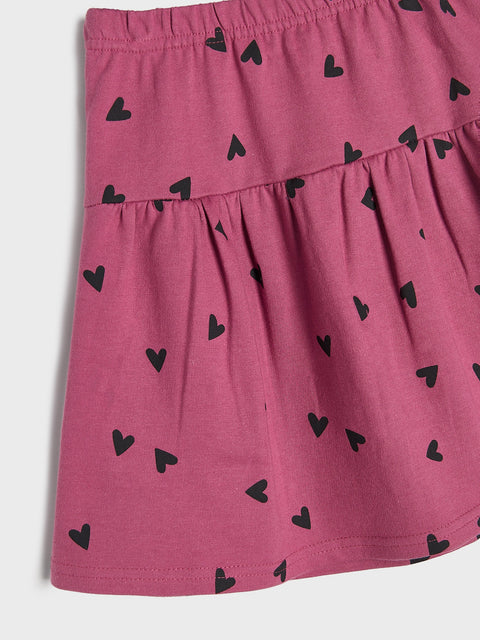 Sinsay Girl's Mauve Skirt With A Print | Sinsay In Lebanon