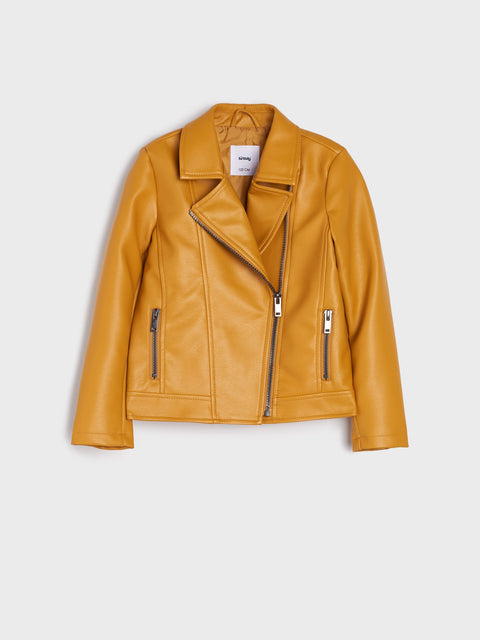 Sinsay Girl's Amber Faux Leather Biker Jacket | Sinsay In Lebanon