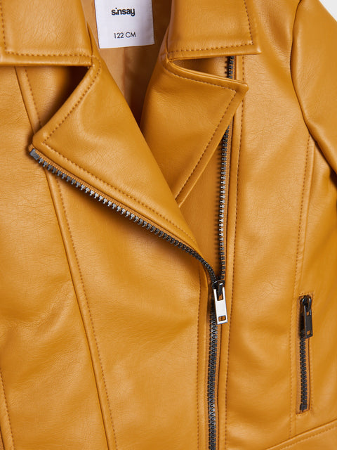Sinsay Girl's Amber Faux Leather Biker Jacket | Sinsay In Lebanon