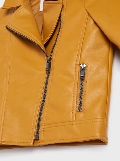 Sinsay Girl's Amber Faux Leather Biker Jacket | Sinsay In Lebanon
