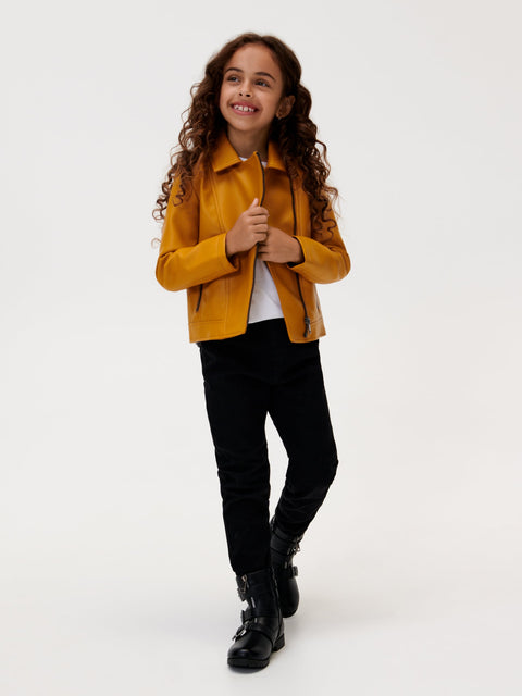 Sinsay Girl's Amber Faux Leather Biker Jacket | Sinsay In Lebanon