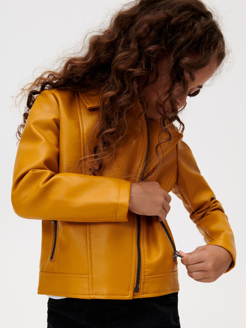 Sinsay Girl's Amber Faux Leather Biker Jacket | Sinsay In Lebanon