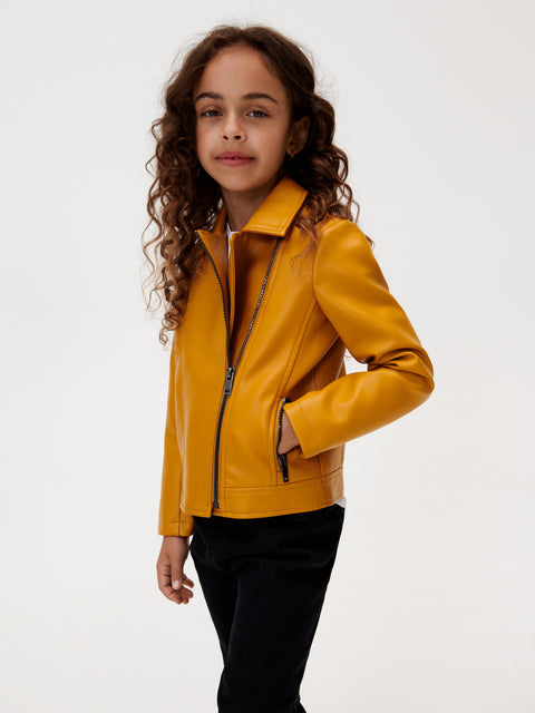 Sinsay Girl's Amber Faux Leather Biker Jacket | Sinsay In Lebanon