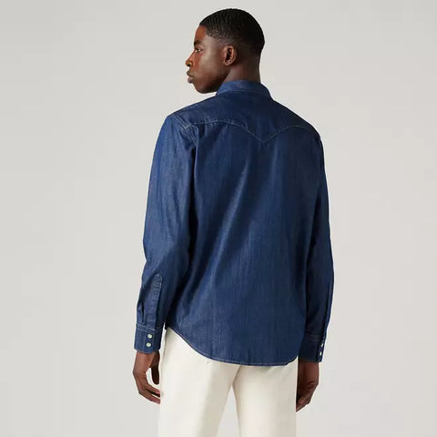 Levis Men's Navy Denim Shirt | Levis In Lebanon