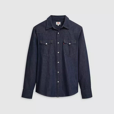 Levis Men's Navy Denim Shirt | Levis In Lebanon