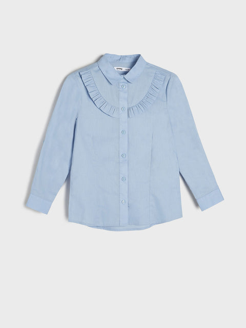 Sinsay Baby Girl's Baby Blue Long Sleeve  Shirts | Sinsay In Lebanon