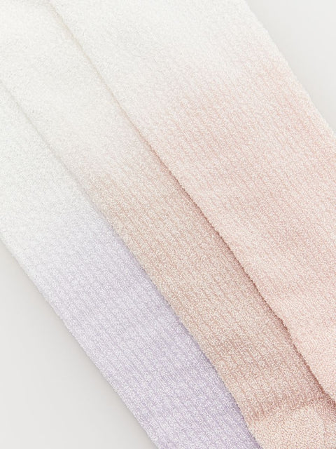 Reserved Girl's Multicolor Ombre Effect 3 Packs Socks |Reserved In Lebanon