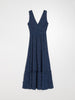 Sinsay Women's Navy Blue Polka Dot Ruffle Maxi Dress | Sinsay In Lebanon