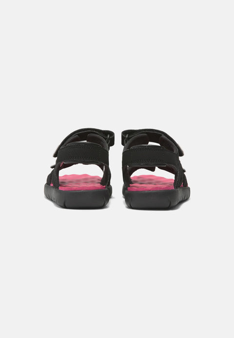 Timberland Baby Girl's Black & Pink Perkins Row Double Strap Walking Sandals  | Timberland In Lebanon