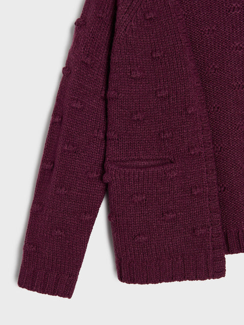 Sinsay Girl's Plum Knitted Cardigan | Sinsay In Lebanon