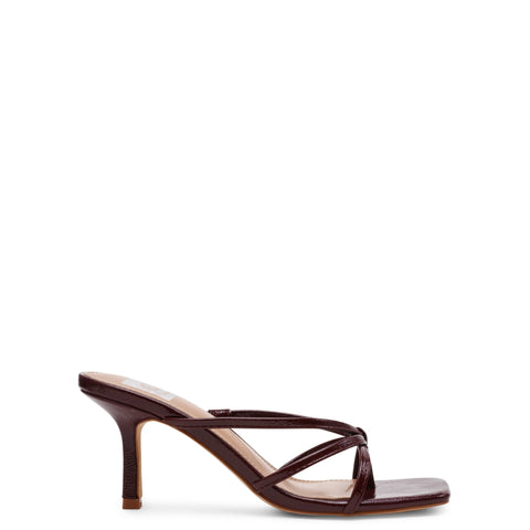 DV Dolce Vita Women's Burgundy Zini Strappy Stiletto Heel Dress Sandals | DV Dolce Vita In Lebanon