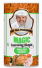 Can of Chef Paul Prudhomme Magic Seasoning Blends Poultry Magic with a man's face on the label.