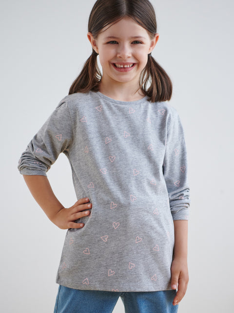 Sinsay Girl's Fuchsia & Grey Long Sleeve Blouses 2 Pack | Sinsay In Lebanon