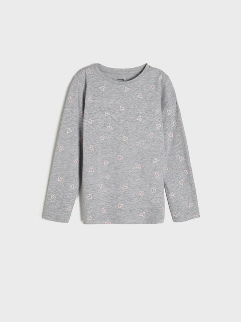 Sinsay Girl's Fuchsia & Grey Long Sleeve Blouses 2 Pack | Sinsay In Lebanon