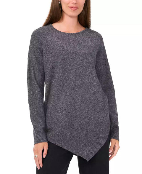 Vince Camuto Women's Gray Crewneck Asymmetrical Sweater|Vince Camuto In Lebanon