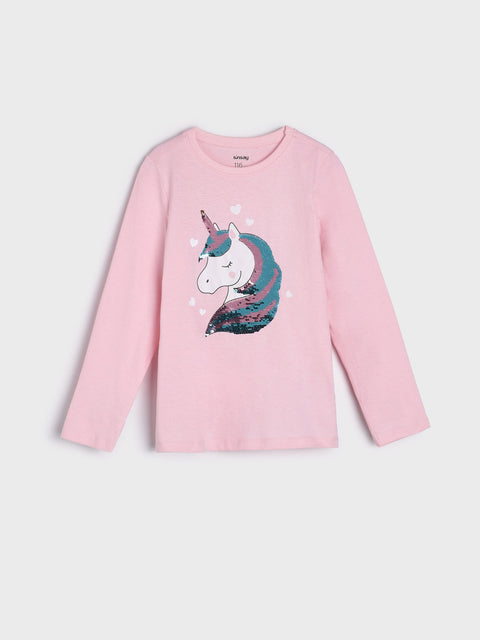 Sinsay Girl's Pink Blouse With Sequins | Sinsay In Lebanon