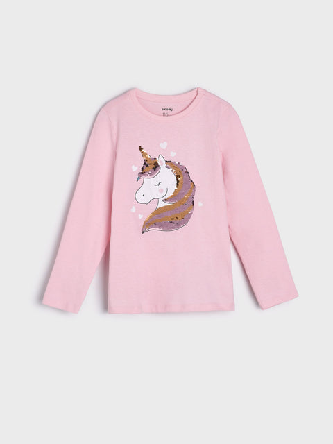 Sinsay Girl's Pink Blouse With Sequins | Sinsay In Lebanon