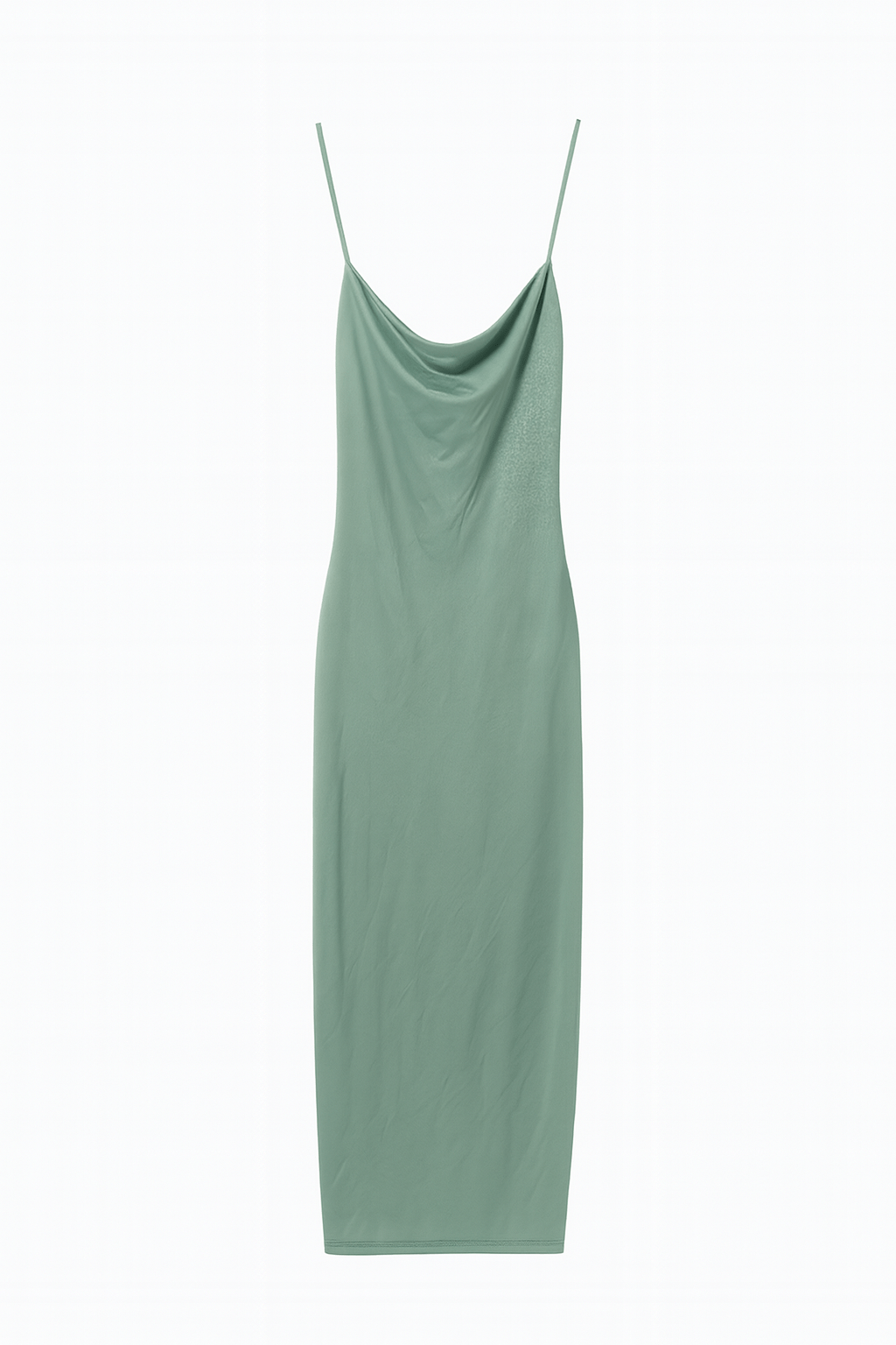 Zara Women's Green Sleeveless Satin Dress | Zara in Lebanon
