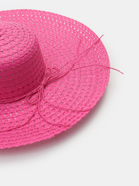Sinsay Women's Pink Straw Sun Hat | Sinsay In Lebanon