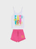 Sinsay Girl's Pajama Set Pink & White AYA