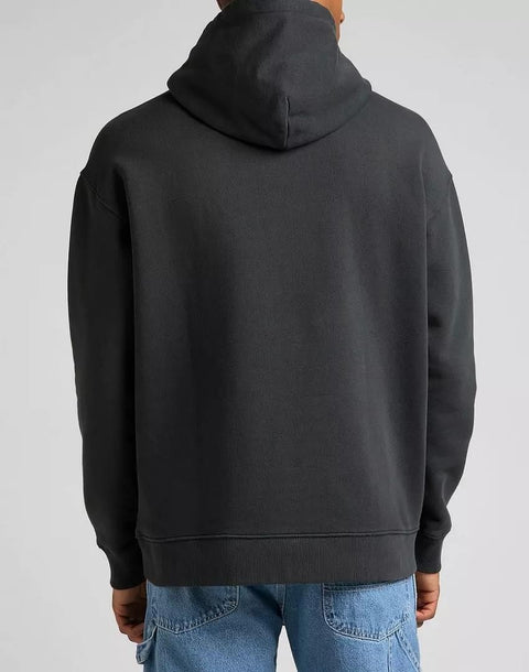 Lee Men's Washed Black Core Loose Hoodie | Lee In Lebanon