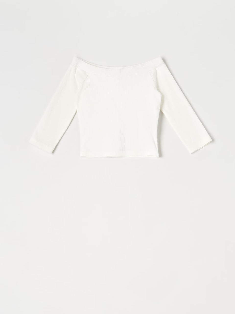 Sinsay Women's White Ribbed Off-Shoulder Top | Sinsay in Lebanon