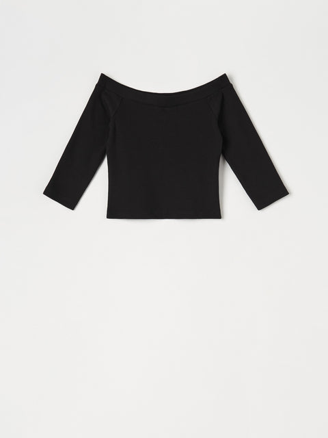 Sinsay Women's Black Decorative Neckline 3/4 Sleeve Blouse|Sinsay In Lebanon