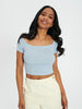 Sinsay Women's Blue Short Sleeve T-Shirt | Sinsay In Lebanon